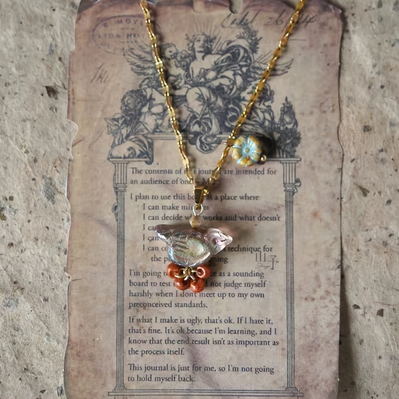 Women's Stackable Garnet Bead Necklace, Retro Natural Style
